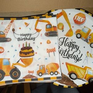 Construction Theme Birthday Party Supplies Set